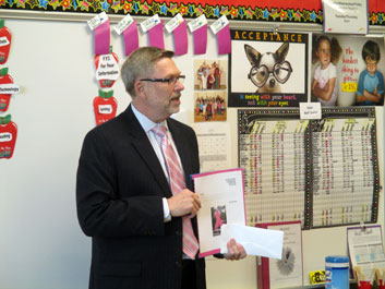 Jim Hamilton at Cox Elementary School