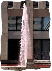 Pink fountain